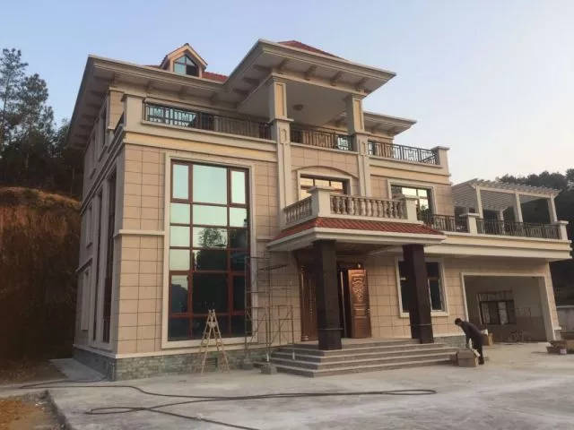 真石漆外墙效果实拍图